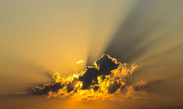 Sun Rays on Clouds